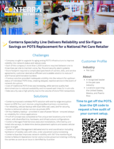 Case study POTS line replacement